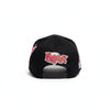 Back view – zwarte patch cap