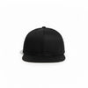 Front/top view – zwarte 5-panel zelfde schaal