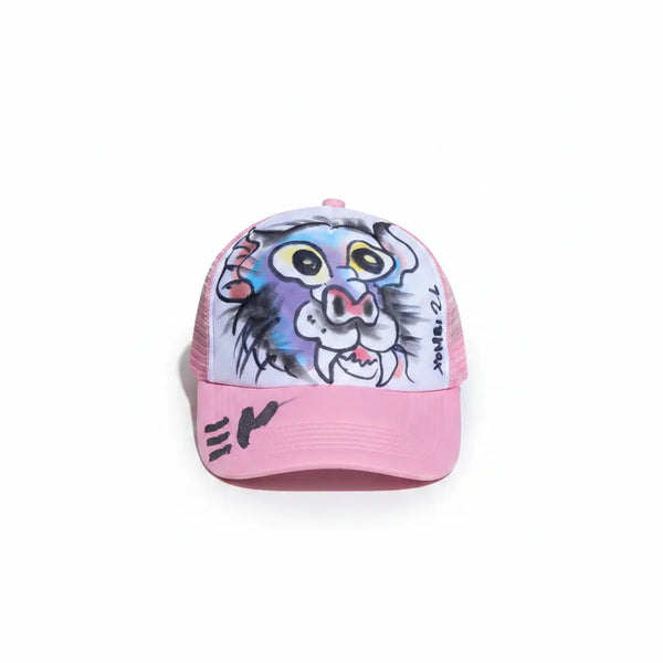 Front view – roze cap