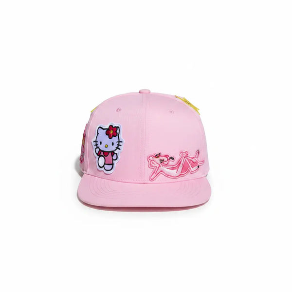 Front view – roze patch cap