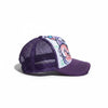 Side view – paarse cap
